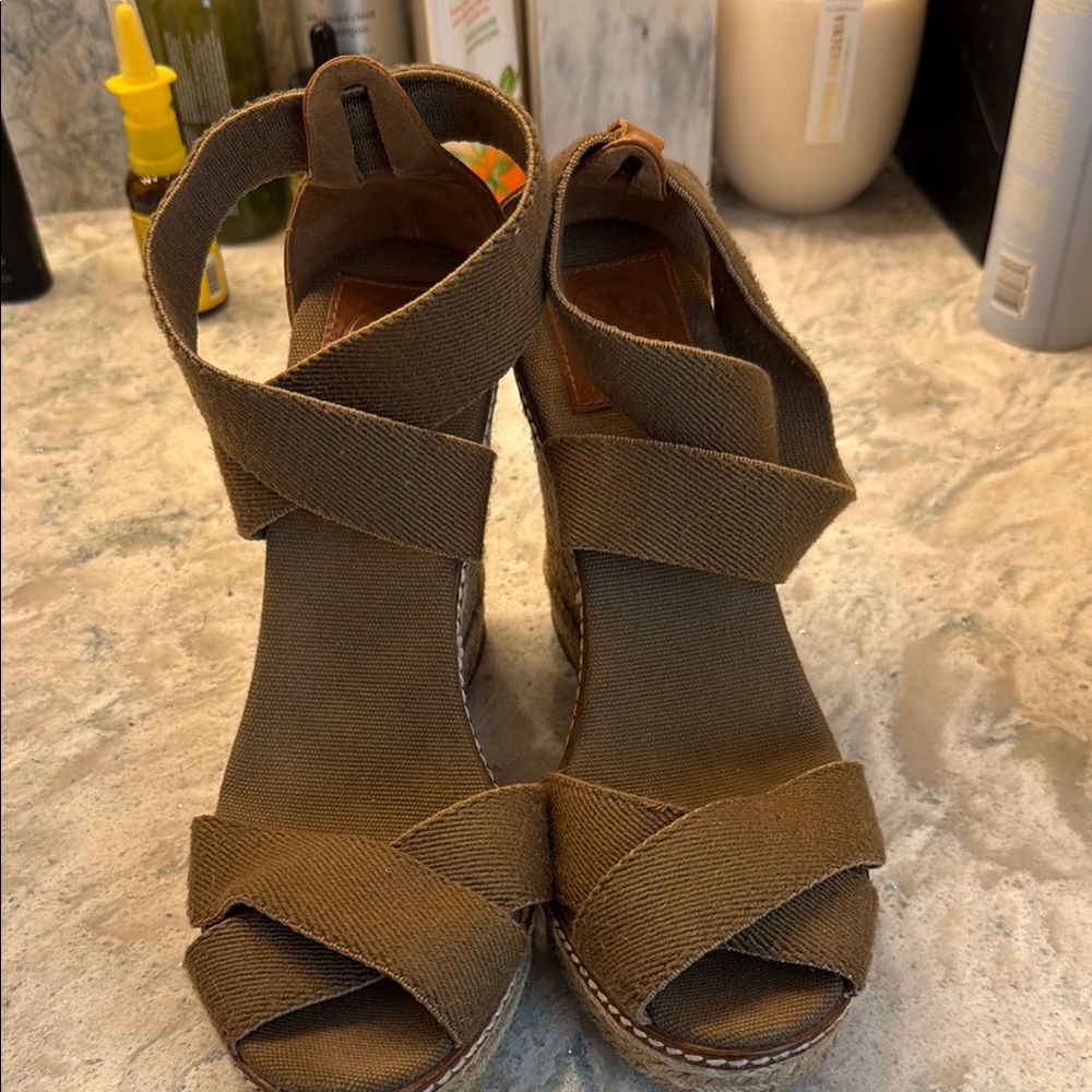 Women's Brown Wedge Sandals